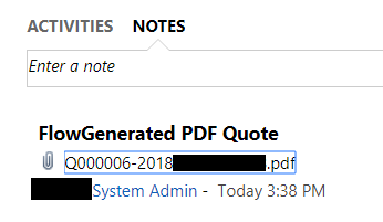 Generate Quote PDF attachments in Dynamics through Flow