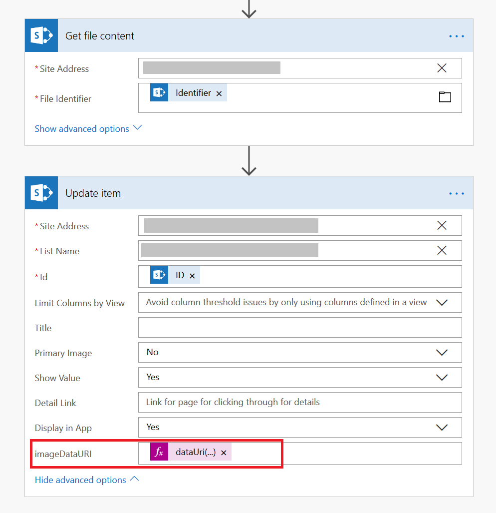 Display SharePoint images on mobile devices in a Canvas PowerApp