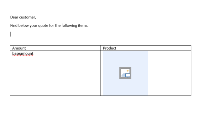 Display product images in a quote in Dynamics 365