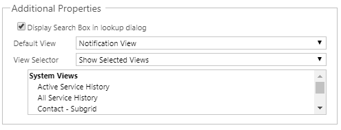 Custom views on lookup wont work without name field