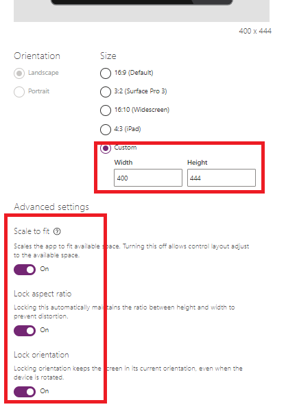 Embedded Canvas Apps in Model-Driven App Sizing issue